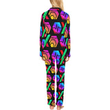 HPXdotCOM Black Women's Long Pajama Set