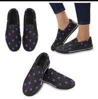 Pulse Small Black Slip-on Canvas Women's Shoes