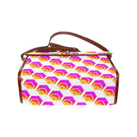 Hex All Over Print Waterproof Canvas Bag