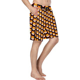 Shiba Inu Black Men's All Over Print Casual Shorts