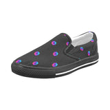 Pulse Small Black Men's Slip-on Canvas Shoes