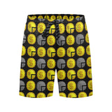 IM ALL 3 BLK Men's Mid-Length Beach Shorts