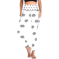 Hex Grey All Over Print High Waist Leggings with Pockets