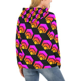 Hex Black Women's All Over Print Hoodie