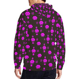 5555 Pink Men's All Over Print Full Zip Hoodie