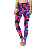 Hex Pulse TEXT Black Special Edition Women's Workout Leggings - Crypto Wearz