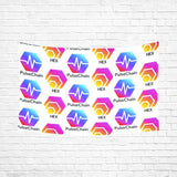 Hex Pulse TEXT Special Edition Wall Tapestry 90"x 60" - Crypto Wearz