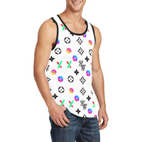 RH HPX Color Black Men's All Over Print Tank Top