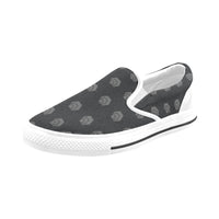 Hex Black & Grey Men's Slip-on Canvas Shoes