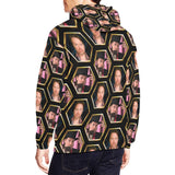 Richard Heart Faces Black Men's All Over Print Hoodie