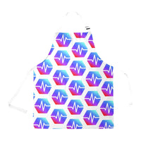 Pulse All Over Print Adjustable Apron with Pocket for Women