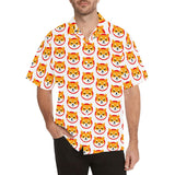 Shiba Inu Men's All Over Print Hawaiian Shirt