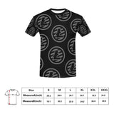 Litecoins Black & Grey Men's All Over Print T-shirt