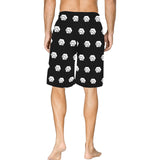 Hex White Black All Over Print Basketball Shorts With Pockets