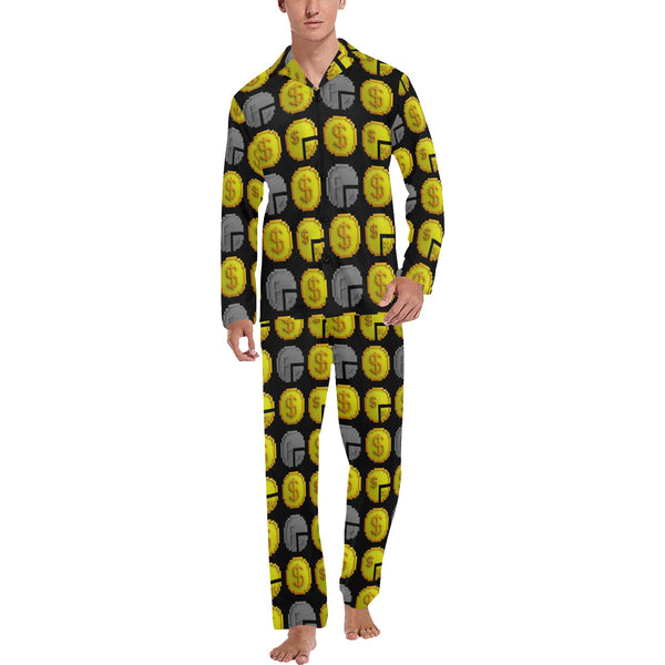 IM ALL 3 BLK Men's Long Pajama Set