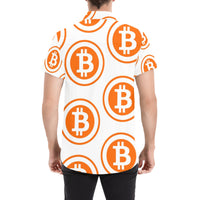 Bitcoin Orange Men's All Over Print Shirt