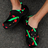 PulseX Black Custom Print Adults Clogs