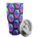 Pulse Black Insulated Stainless Steel Tumbler (30oz ）