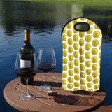 IM 3D WHT 2-Bottle Neoprene Wine Bag