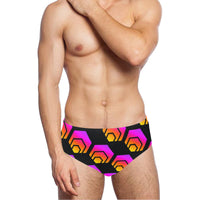 Hex Black Men's Swimming Briefs