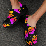 Hex Black Custom Print Adults Clogs