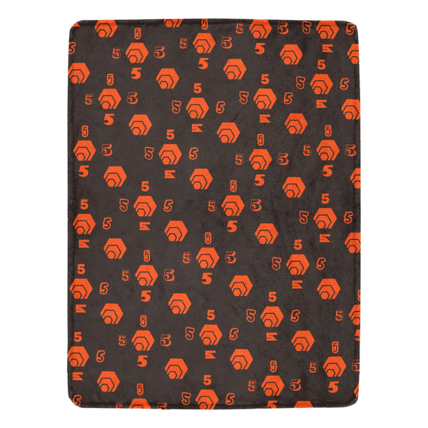 5555 Orange Ultra-Soft Micro Fleece Blanket 60"x80" (Thick)