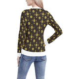 5555 Women's All Over Print V-Neck Sweater