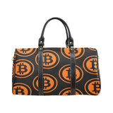 Bitcoin Black & Orange Travel Bag