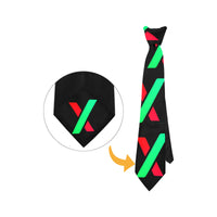 PulseX Logos Black Custom Peekaboo Necktie