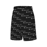 HEXdotcom Combo Grey All Over Print Basketball Shorts With Pockets