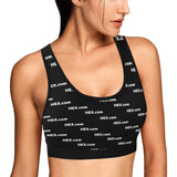 HEXdotcom White Women's All Over Print Sports Bra