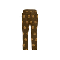 Hex Brown & Tan Men's All Over Print Casual Trousers