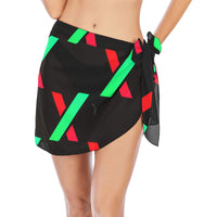 PulseX Black Women's Beach Sarong Wrap