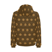 Hex Brown & Tan Men's Hooded Bomber Jacket