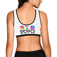 Sacrifice Black Women's All Over Print Sports Bra