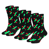 PulseX Black Sublimated Crew Socks (3 Packs)