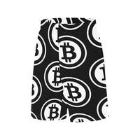 Bitcoin Black All Over Print Basketball Shorts With Pockets