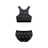 Hex Black & Grey Women's Sports Bra Yoga Set