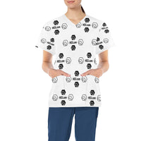 Hex Dot Com Women's All Over Print Scrub