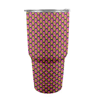 Hex Small Black Insulated Stainless Steel Tumbler (30oz ）