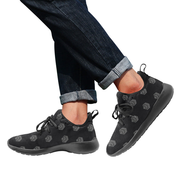 Hex Black & Grey Men's Slip-On Sneakers