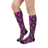 5555 Pink Over-The-Calf Socks