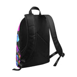 Hex Pulse TEXT Black All-Over Print Unisex Casual Backpack