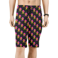 Hex Color Dot Com Black Men's All Over Print Beach Shorts