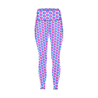 Pulses Small All Over Print High Waist Leggings with Pockets