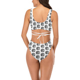 Future 3d WHT Cross String Bikini Set