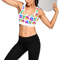 HPXdotCOM Women's All Over Print Sports Bra