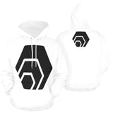 Hex Black Logo Women's All Over Print Hoodie