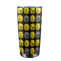 IM ALL 3 BLK Custom Tumbler with Transparent Lid (20oz)