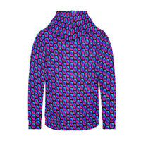 Pulses Small Black Women's All-Over Print Hoodie